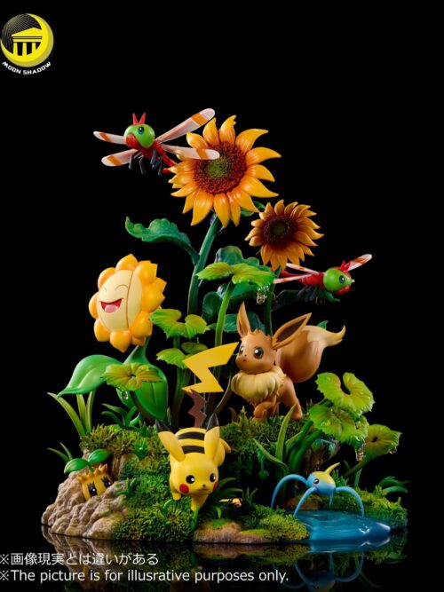 Pokémon Nature Series Eevee #5 Eevee and Pikachu Scene GK Resin Statue