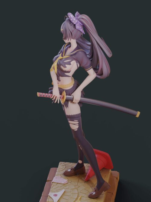 Raiden Mei GK Resin Statue
