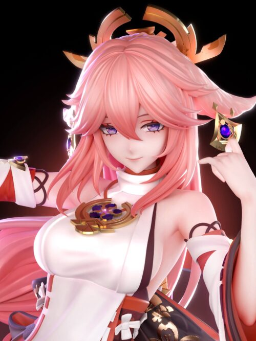 Raiden Shogun / Yae Miko GK Resin Statue