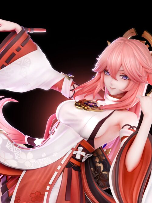 Raiden Shogun / Yae Miko GK Resin Statue