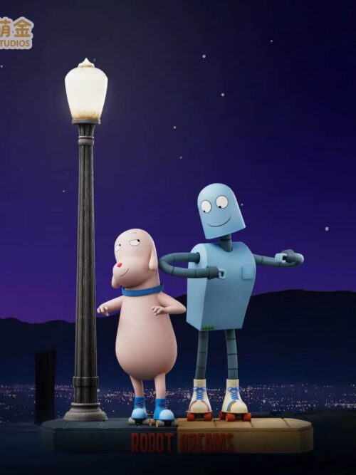 Robot Dream Dancing Under the Streetlight GK Resin Statue