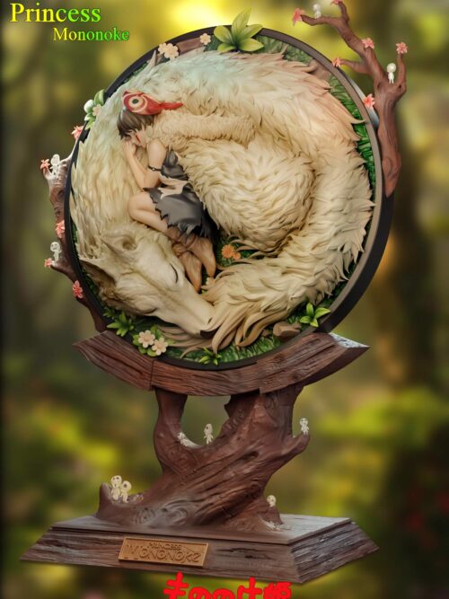 San & Moro Resting GK Resin Statue