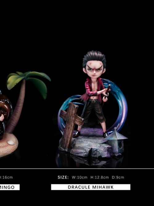 Shichibukai Childhood Series Vol. 3 — Donquixote Doflamingo / Sir Crocodile / Dracule Mihawk GK Resin Statue