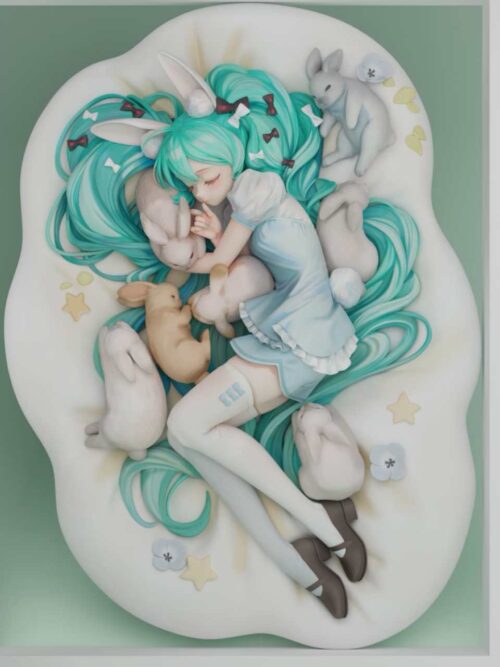 Sleeping Bunny Hatsune Miku GK Resin Statue