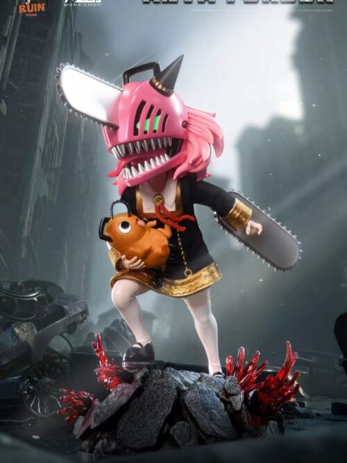 Spy x Family Anya cos Chainsaw Man GK Resin Statue
