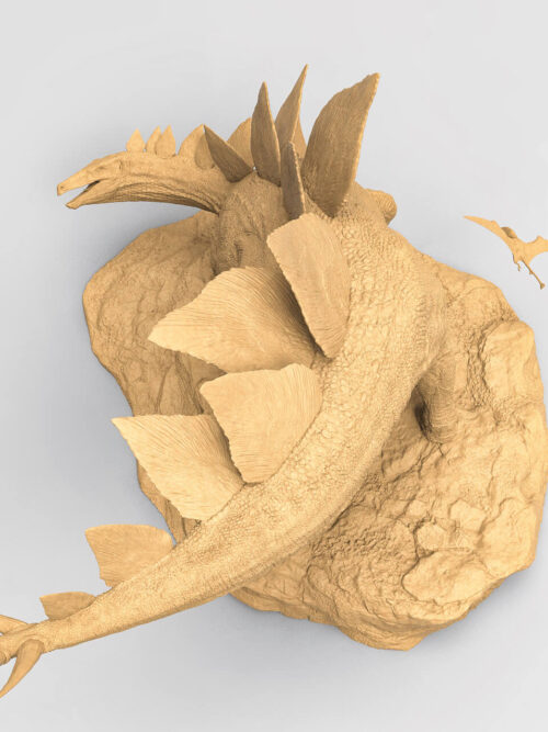 Stegosaurus “Roadkill” 2.0 – USNM 4934 GK Resin Statue