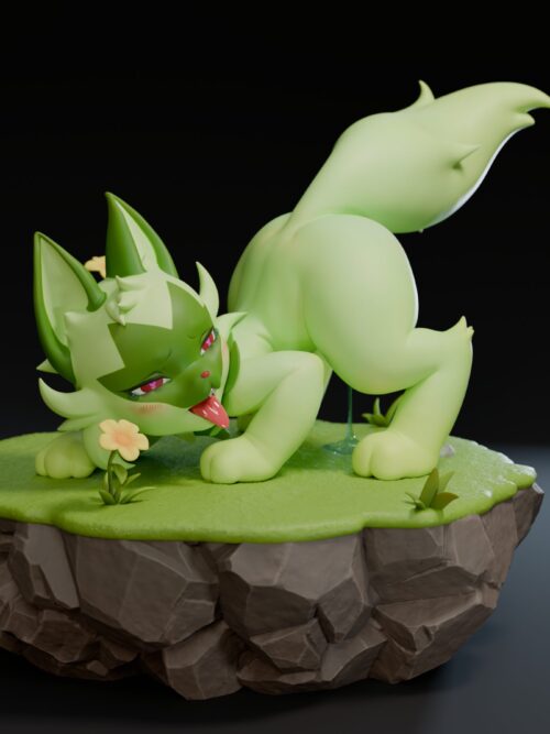 Straw Cat Doll GK Resin Statue
