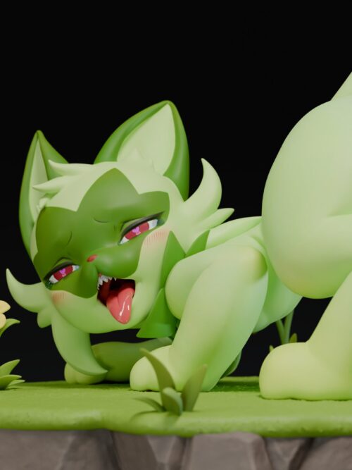 Straw Cat Doll GK Resin Statue