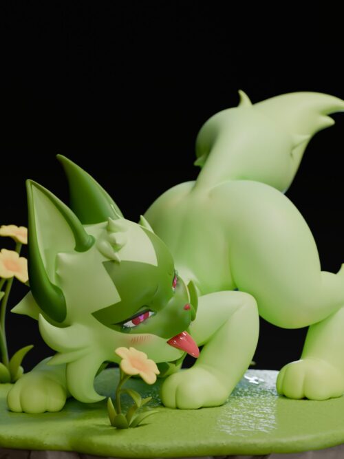 Straw Cat Doll GK Resin Statue