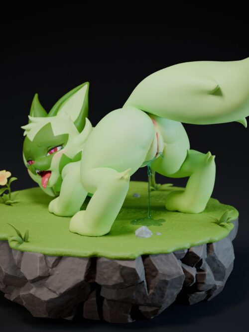 Straw Cat Doll GK Resin Statue