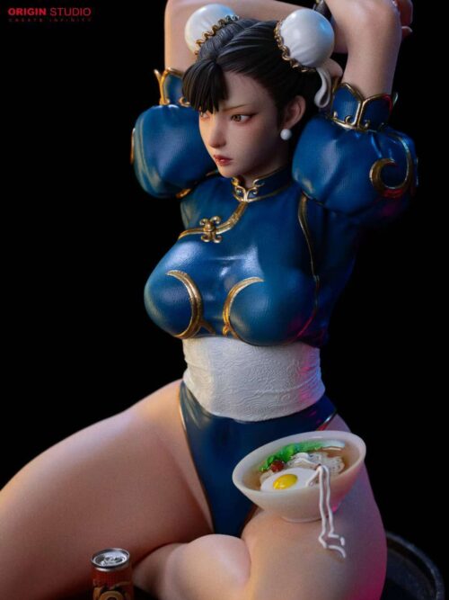 Street Fighter Light Statue of a Female Fighter Chun GK Resin Statue