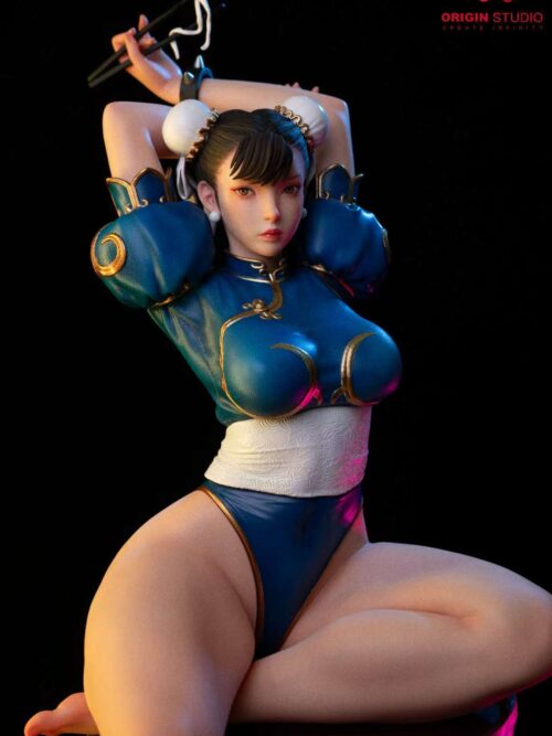 Street Fighter Light Statue of a Female Fighter Chun GK Resin Statue