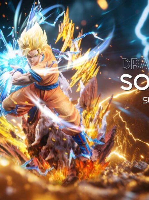 Super Saiyan 2 Goku Kame Hame Ha GK Resin Statue