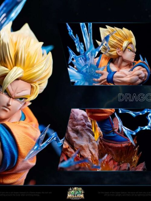 Super Saiyan 2 Goku Kame Hame Ha GK Resin Statue