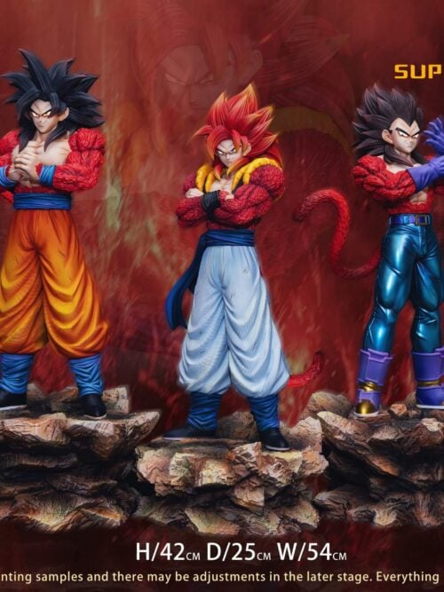 Super Saiyan 4 Goku & Vegeta & Gogeta GK Resin Statue