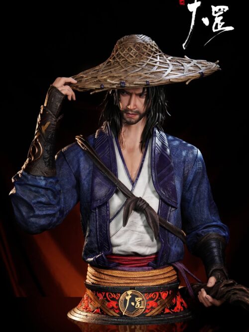 The Degang Biography of Drawing Jianghu Yuan Tiangang 1/1 Full-Scale Bust GK Resin Statue