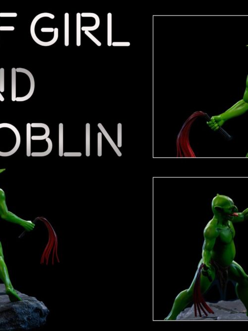 The Elf Girl and the Goblin GK Resin Statue