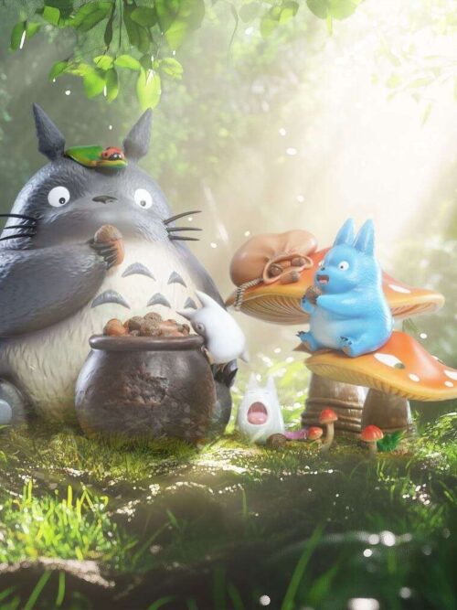 Totoro Eating an Acorn GK Resin Statue