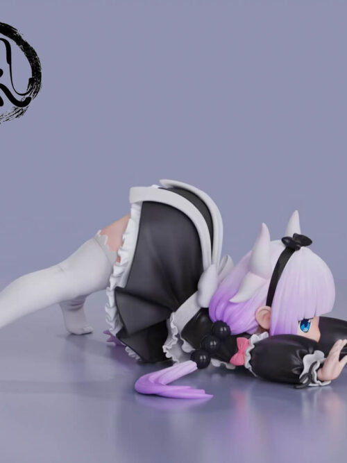 Tumbled Maid Kanna Kamui GK Resin Statue