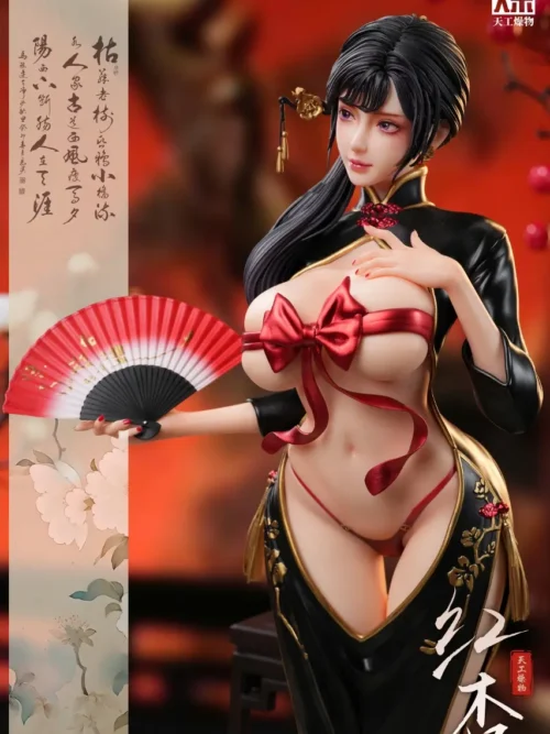 Uniform Series Part 3: Cheongsam Red Apricot GK Resin Statue