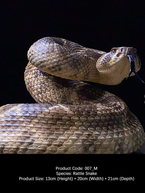Western Diamondback Rattlesnake GK Resin Statue
