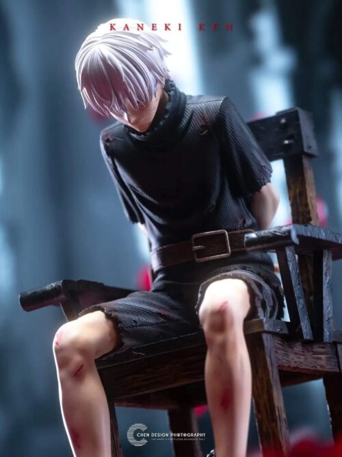 White-Haired Boy on the Chair GK Resin Statue