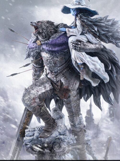 Wolf and Lunar Princess GK Resin Statue