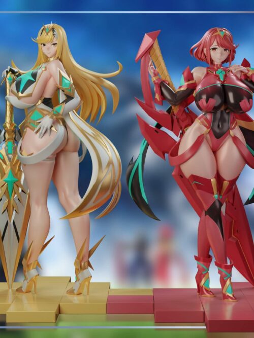 Xenoblade 2 Mythra & Pyra GK Resin Statue