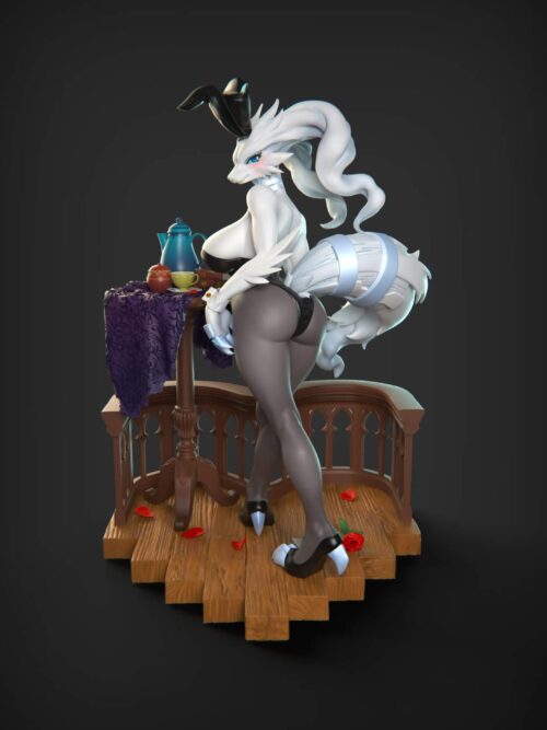 White Dragon Furry Fandom GK Resin Statue