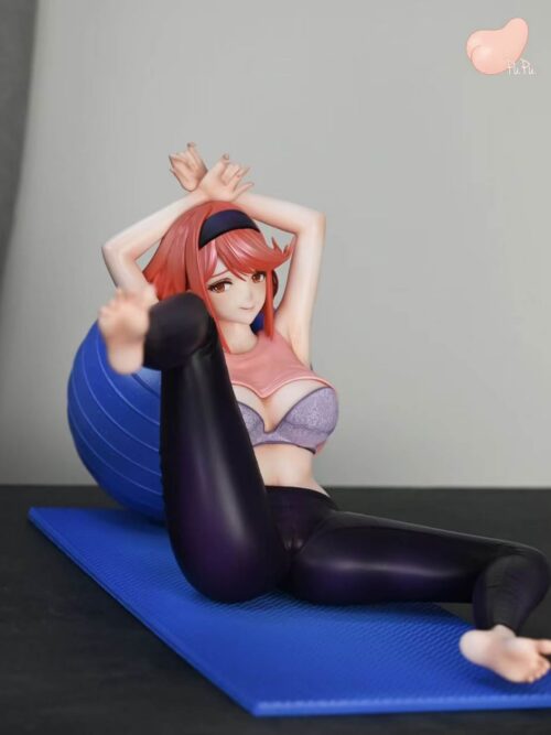 Yoga Girl Flame GK Resin Statue