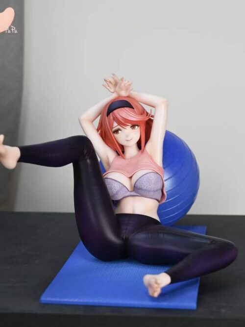 Yoga Girl Flame GK Resin Statue