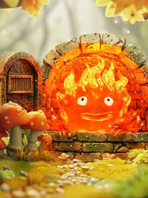 Calcifer at the Hearth GK Resin Statue