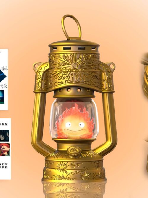Calcifer in Kerosene Lantern GK Resin Statue