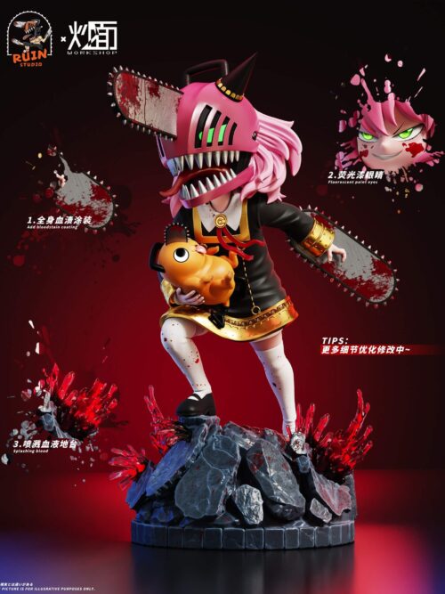 Anya Cosplay Chainsaw Man GK Resin Statue