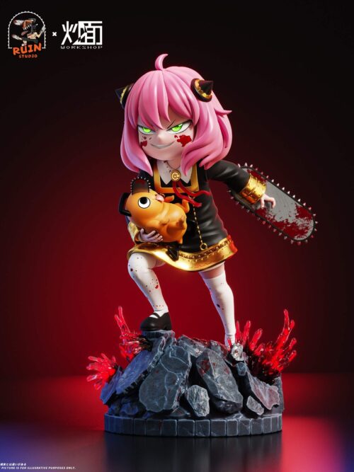 Anya Cosplay Chainsaw Man GK Resin Statue