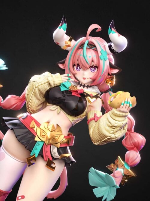 Varesa Burger Fantasy GK Resin Statue