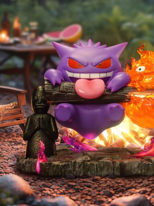 Gengar × Calcifer GK Resin Statue