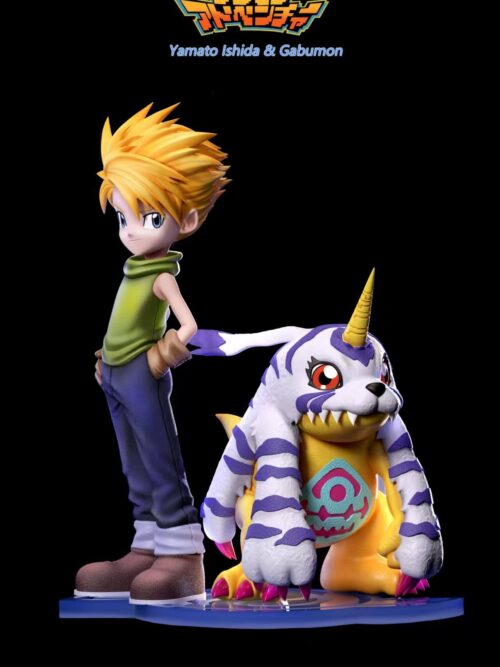 Ishida Yamato & Gabumon GK Resin Statue