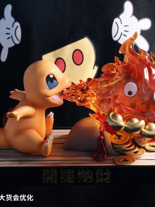 Charmander × Calcifer Crossover Fortune Flames Diorama GK Resin Statue