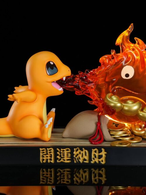 Charmander × Calcifer Crossover Fortune Flames Diorama GK Resin Statue