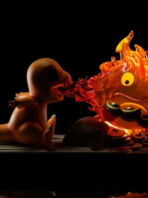 Charmander × Calcifer Crossover Fortune Flames Diorama GK Resin Statue
