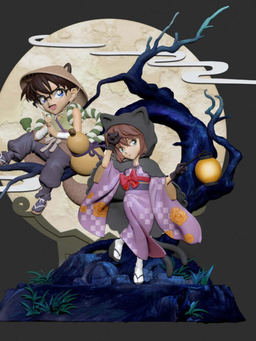 Double Character Series Vol.01 Conan Edogawa & Ai Haibara GK Resin Statue