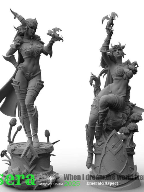Green Dragon Queen Ysera GK Resin Statue