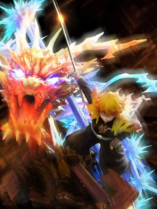 Zenitsu Agatsuma Flaming Thunder God - POP.ART Studio - Detail View 1
