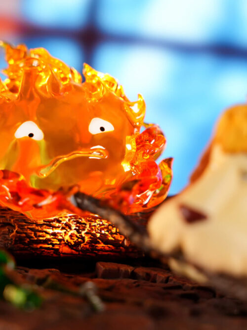 Calcifer & Heen Playful Scuffle - LongMeow Studio - Detail View 3