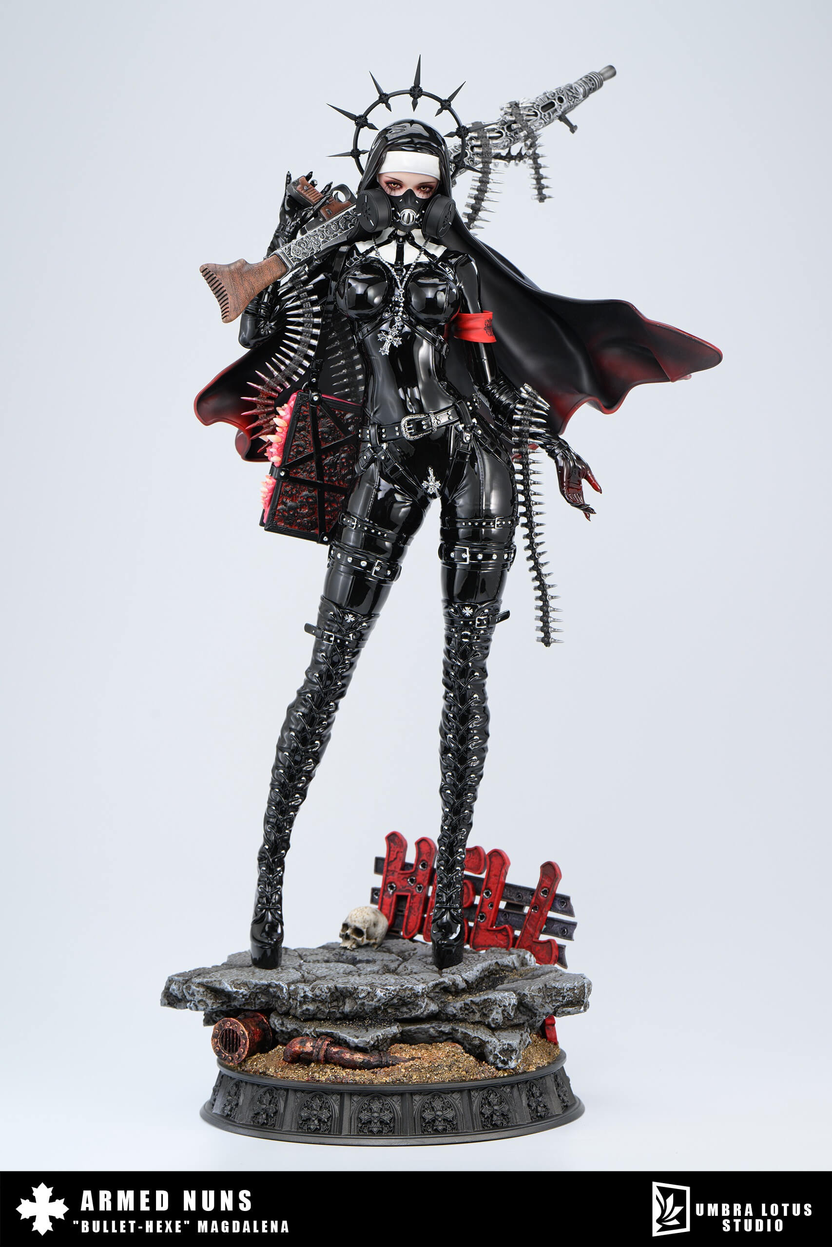 Armed Nuns Series: Bullet-hexe Magdalena - Umbra Lotus Studio - Featured Image Armed Nuns Series: Bullet-hexe Magdalena - Umbra Lotus Studio - Collectible Figure Main View