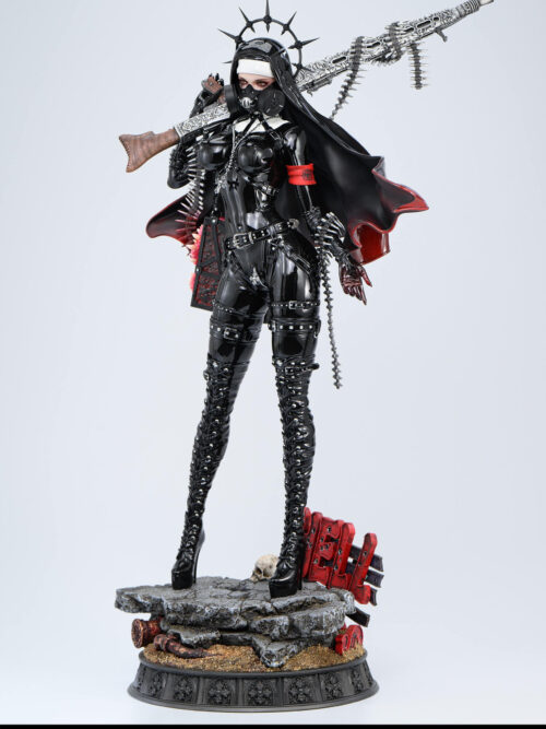 Armed Nuns Series: Bullet-hexe Magdalena - Umbra Lotus Studio - Detail View 2