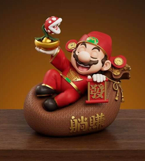 Lucky Bag Mario - Fa Studio - Detail View 1