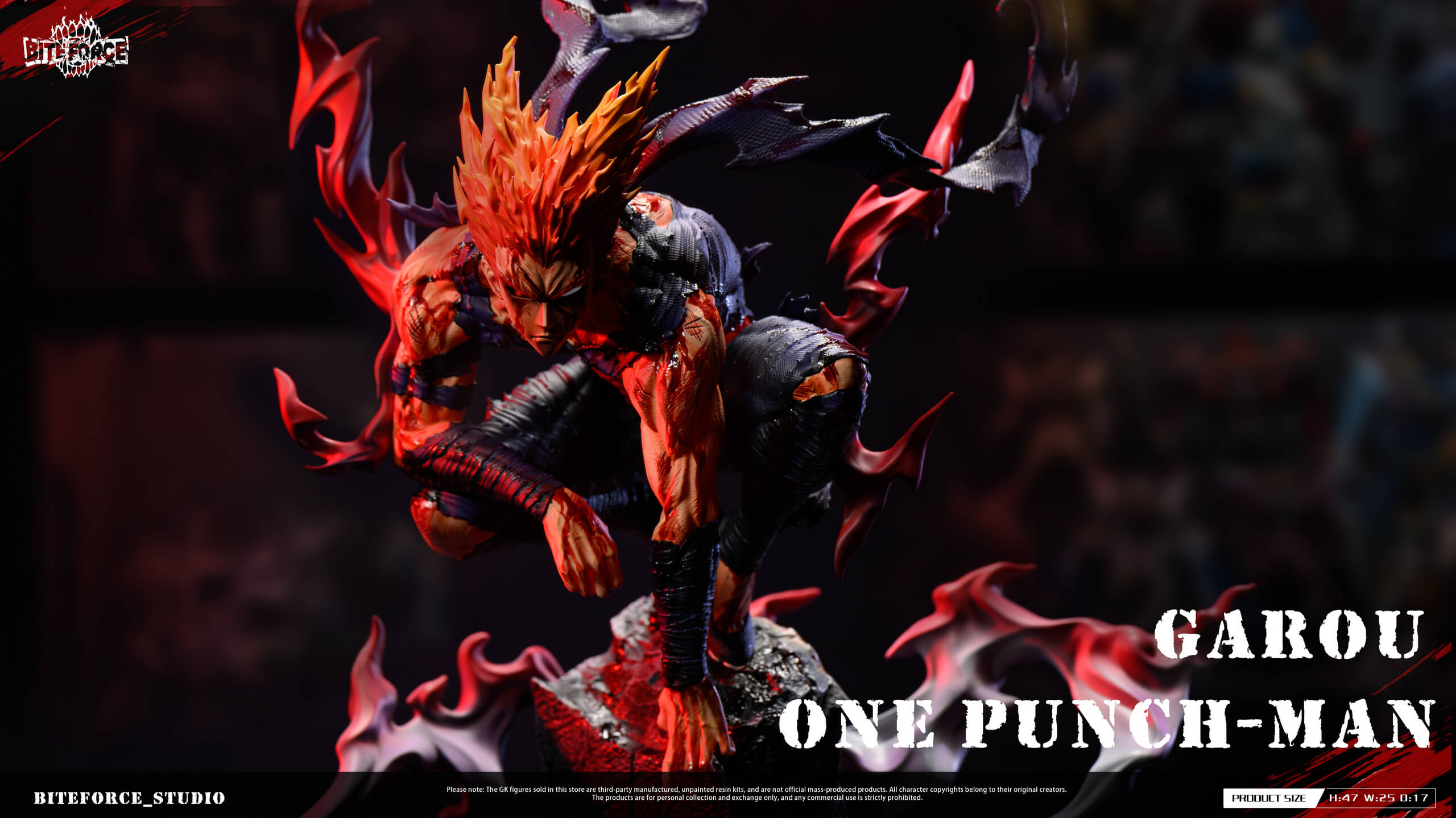 One Punch Man Series Hero Hunter Garou - BiteForce Studio - Featured Image One Punch Man Series Hero Hunter Garou - BiteForce Studio - Collectible Figure Main View
