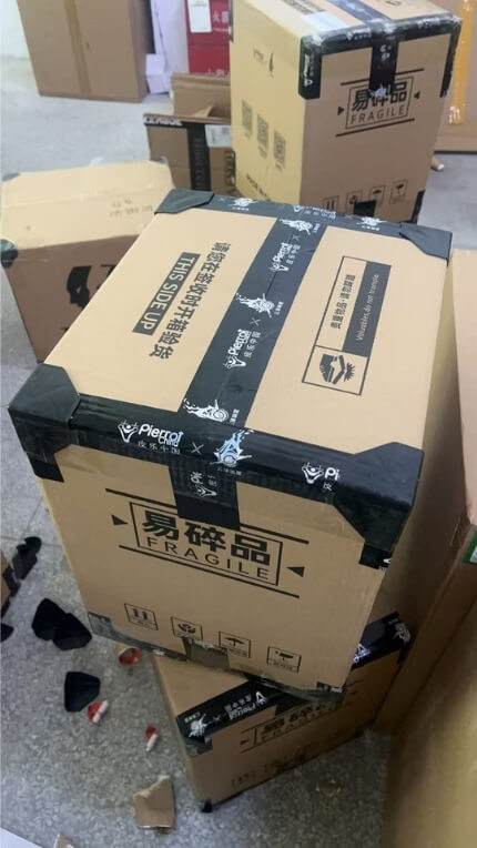 First Time Buyers Guide 10 Protected statue shipping carton with fragile handling labels